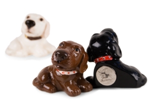 Kid’s best friend forever! If you are looking for the best dog breed for your family, bring home a Labrador Retriever. Devoted, obedient and amiable, the Lab is not only good with children also with other dogs and other pets. This lovable dog is captured beautifully on our Blue Witch ceramic.