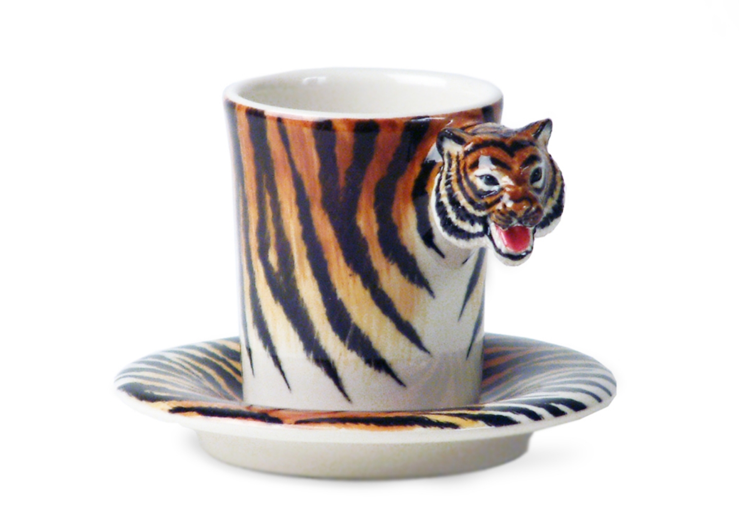 An exceptional awesome ceramic by Blue Witch. With their beautiful stripes, the Tiger is probably the most recognisable of all the big cats and is indeed the largest.