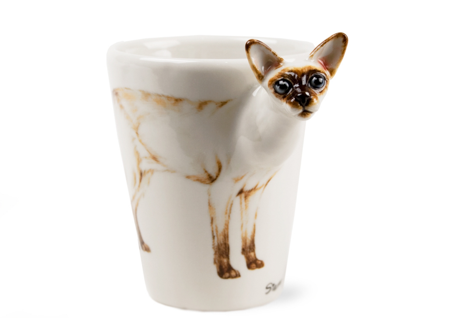 A beautiful ceramic from Blue Witch. The Siamese Cat is an enigmatic and aristocratic cat which is believed to be a descendant of the holy temple cats of ancient Siam.