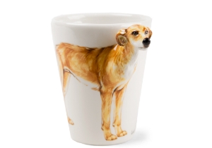 Bred for poaching, the Lurcher is a cross between a sighthound and one of various other working dog breeds, often a collie. Depicted beautifully on this Blue Witch ceramic, the Lurcher is still used to hunt and is also fast becoming a widespread family pet.
