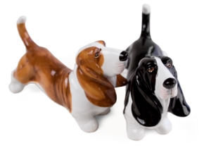 Basset Hound Cruet Set