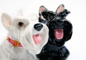 Scottish Terrier Cruet Set