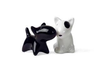 Bull Terrier Cruet Set