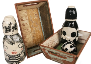 Quirky, imaginative and incisive. The Blue Witch Shojo collection is sensationally hand illustrated by a prolific artist inspired by Japanese anime.  Confident and witty with free form flawless brush strokes in striking monochrome. Each piece is hand tooled to create a slightly eccentric asymmetrical shape.This charismatic Shojo ceramic Carafe is fab for daily use, dishwasher safe and microwave friendly to guarantee the colour will never fade. A perfect piece for adding a vivid aura on your table top.